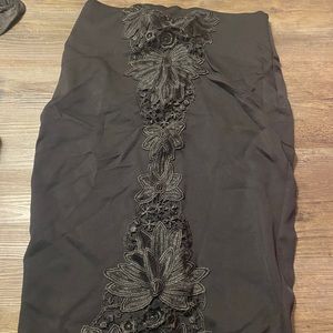 Black pencil skirt